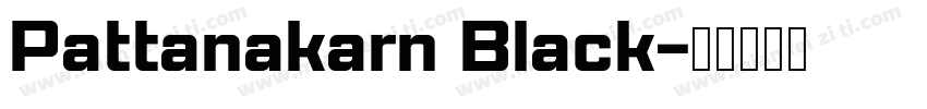 Pattanakarn Black字体转换